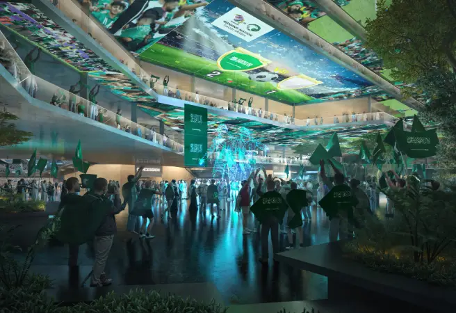 Inside Neom Stadium (Neom/Saudi 2034)