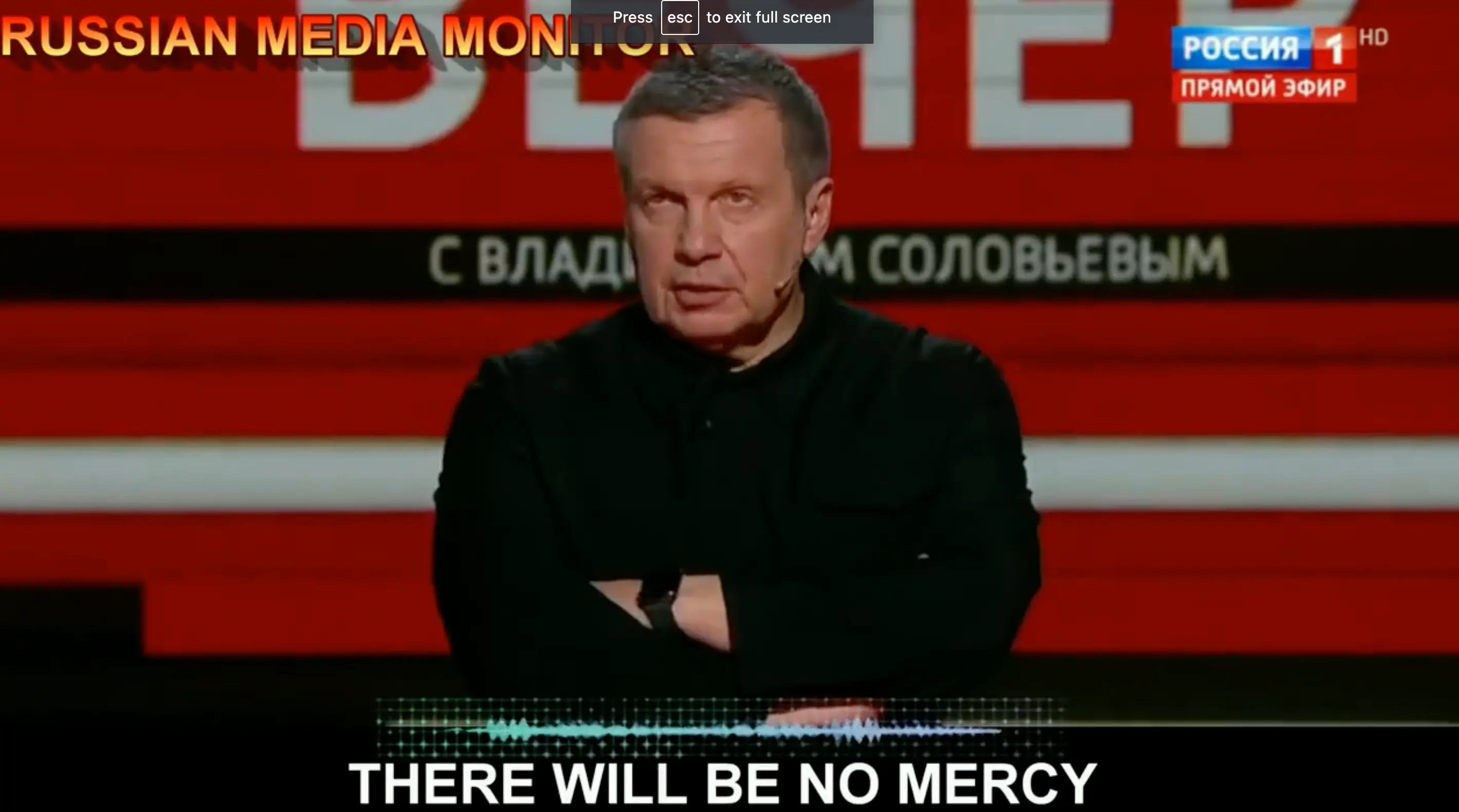 Vladimir Solovyov stated there will be 'no mercy' from Russia on NATO countries.