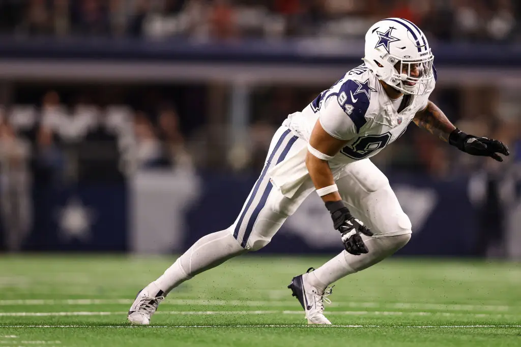 The defensive end scored his first touchdown days before his unexpected death (Perry Knotts/Getty Images)
