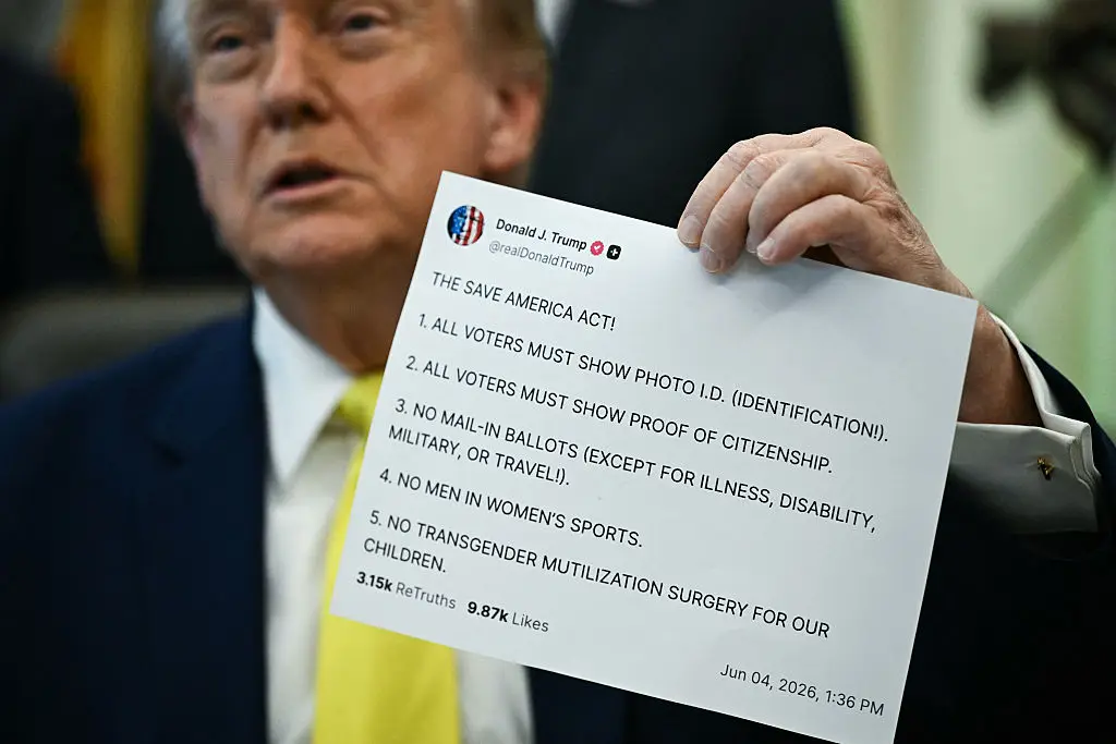 Trump regularly posts on Truth Social (Photo by Brendan SMIALOWSKI / AFP via Getty Images)