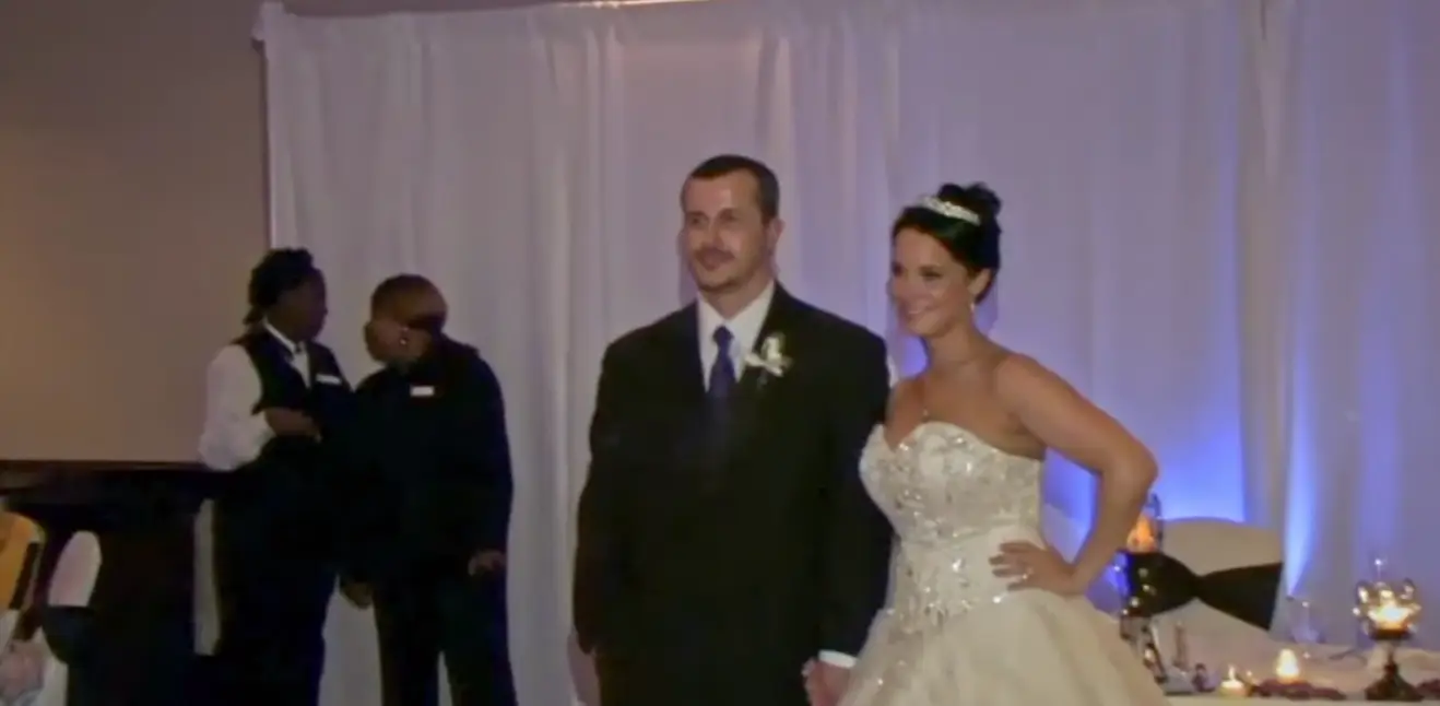 Chris and Shanann on their wedding day.