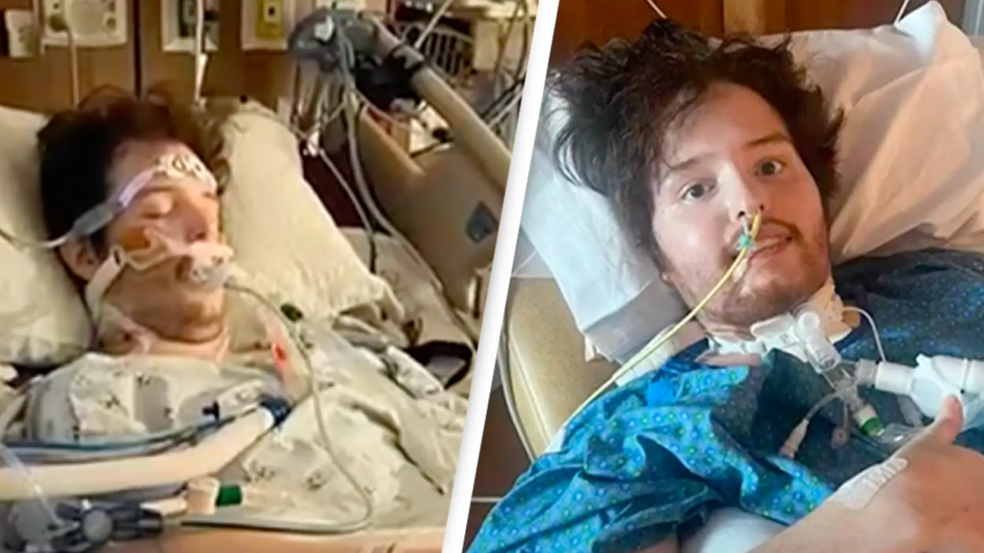 Man 'given a 1% chance of survival' after years of vaping left him on life support