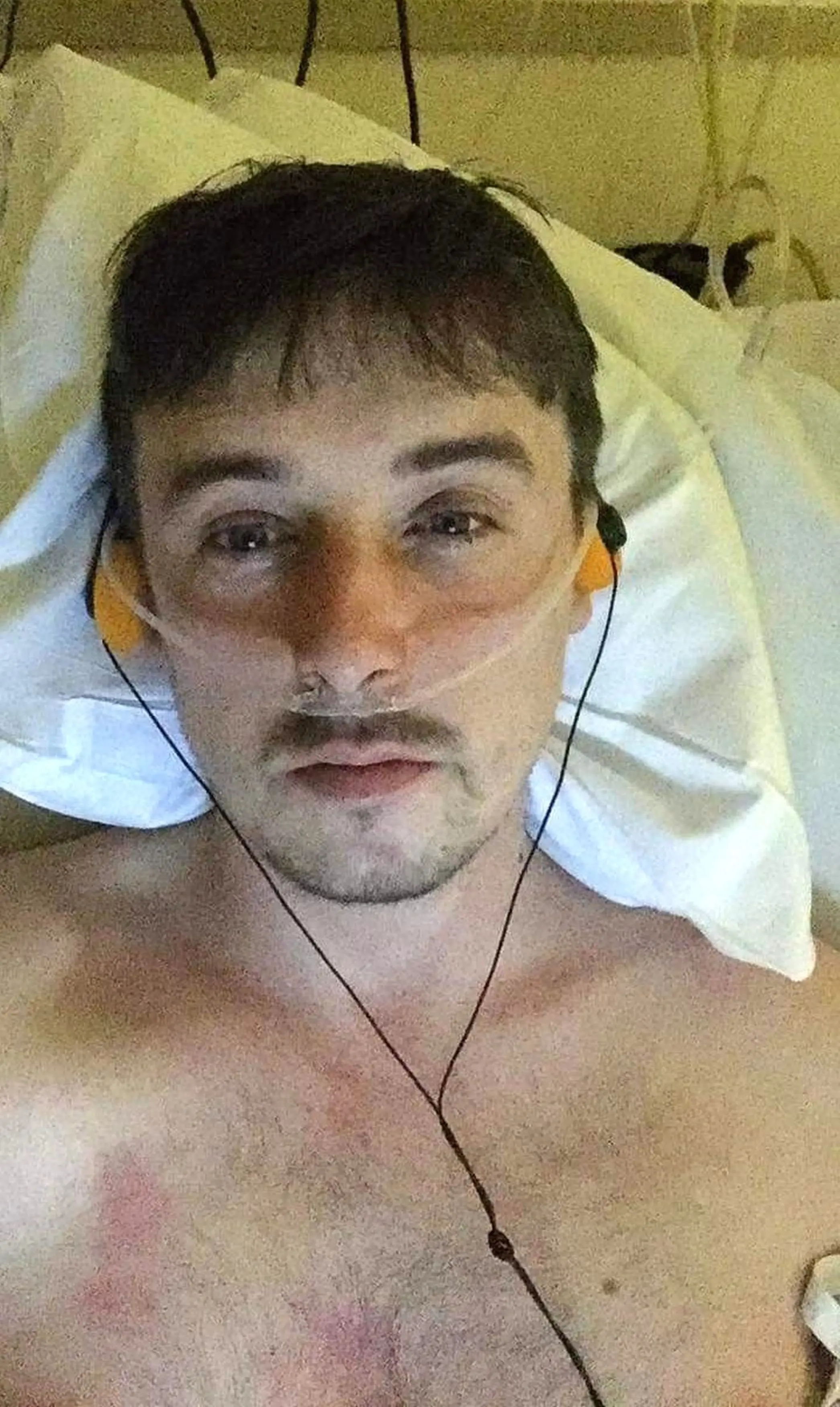 The British man said a 'death smell' was emanating from his penis prior to his diagnosis (Kennedy News)