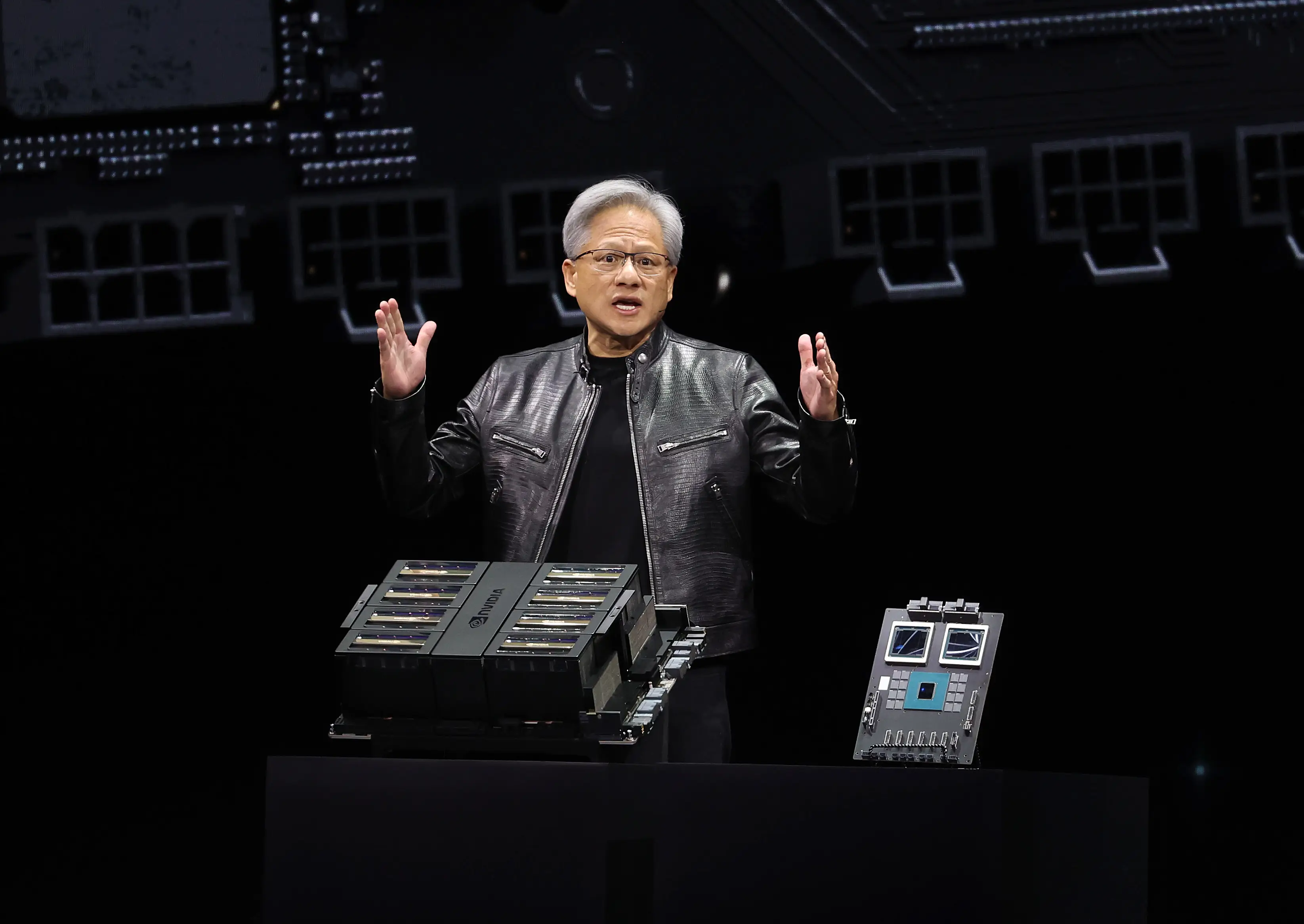 Jensen Huang, Nvidia’s co-founder and chief executive officer. (Justin Sullivan/Getty Images)