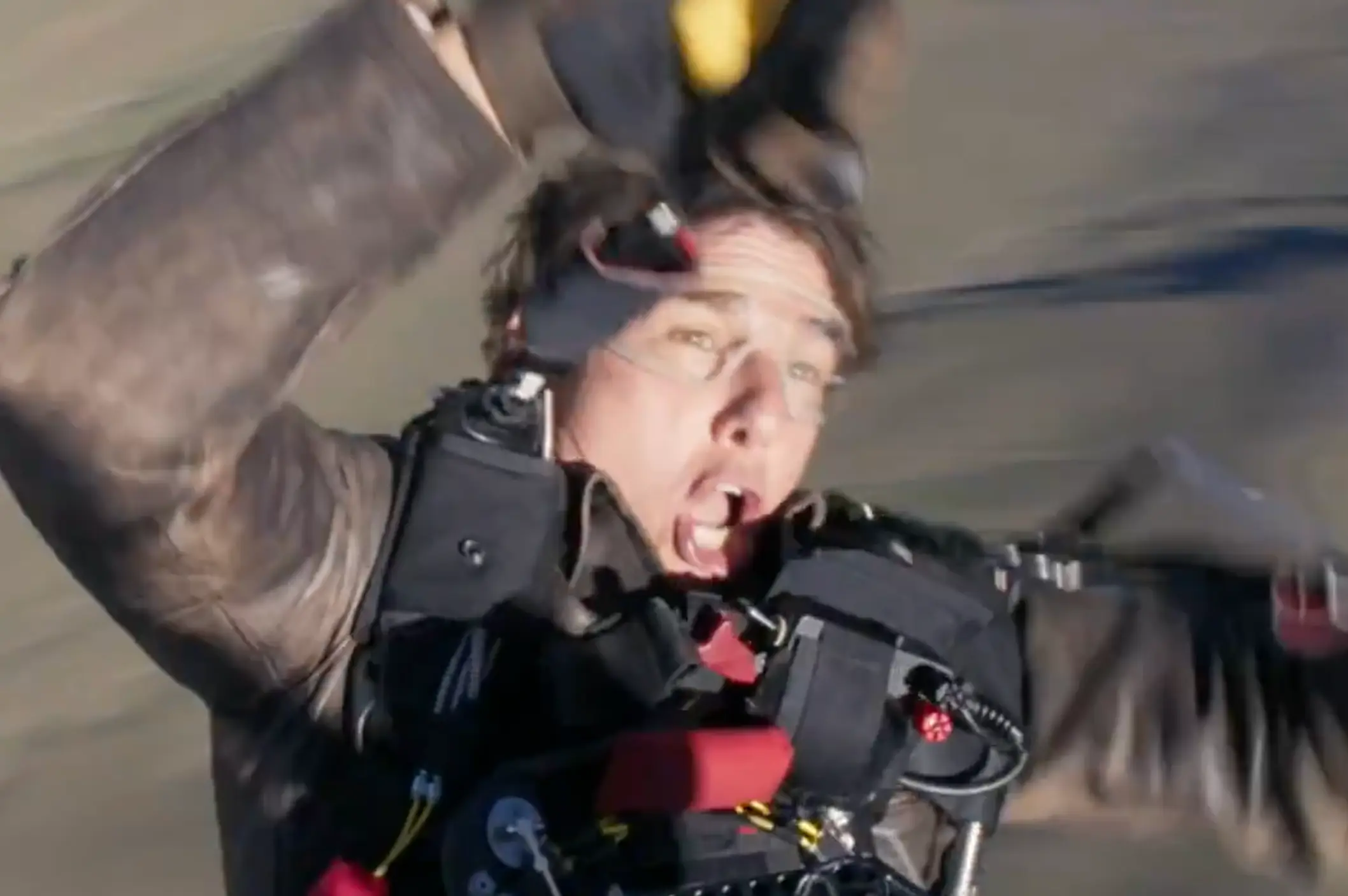 The face of a man who loves what he does (Twitter/@TomCruise)