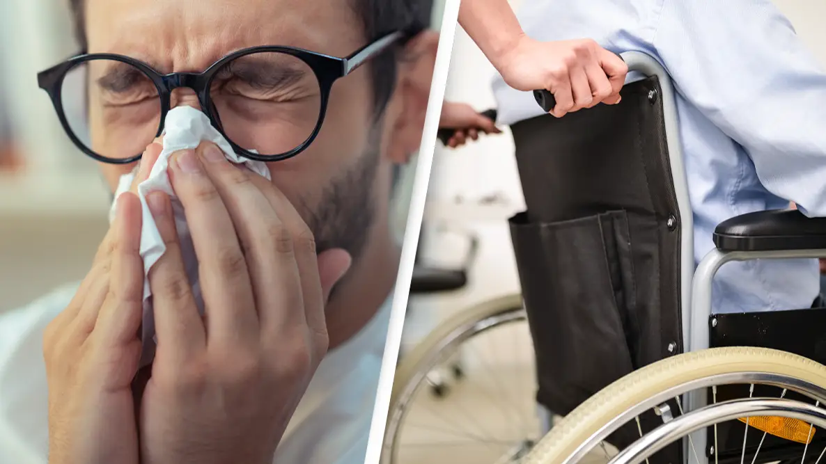 Man paralyzed after blowing his nose predicted it would happen
