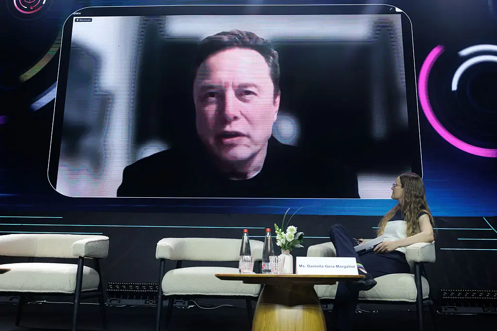 The X owner doesn't believe humans will be in control in 10 years (Kobi Wolf/Bloomberg via Getty Images)
