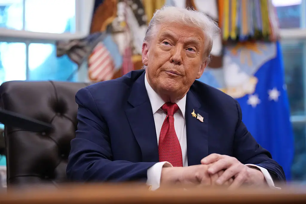 President Donald Trump's team at the White House have slammed the 'Wicked' star (Andrew Harnik/Getty Images)