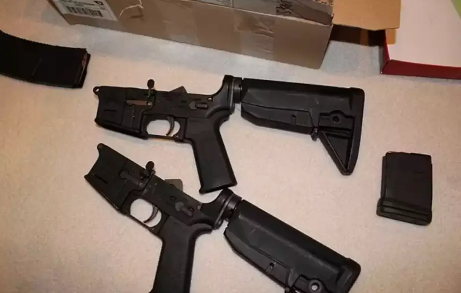 Firearms were discovered at the property (Department of Justice)
