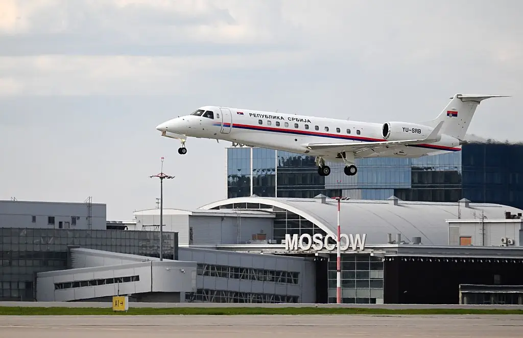 Moscow airport has new migration control points (Ilya Pitalev/RIA Novosti/Pool/Anadolu via Getty Images)