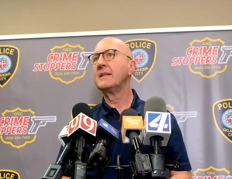 Oklahoma police received a 911 call on April 22. (Facebook/ Oklahoma City Police Department) 