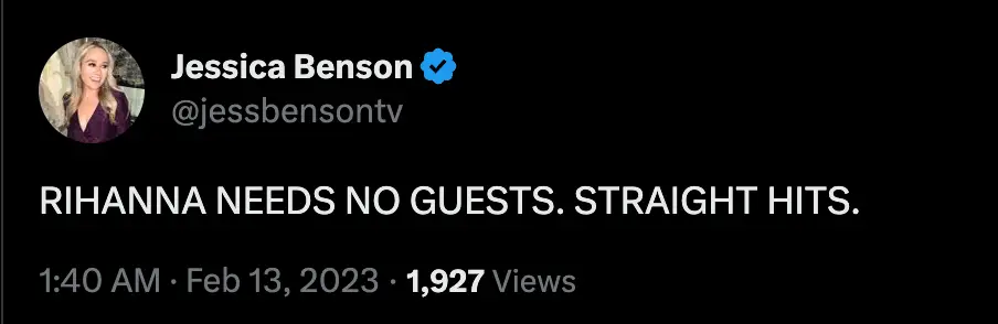 She had opportunity to bring people out, but did it all herself.