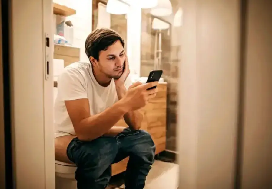 Spending too much time straining on the toilet is also not good for you (Stefa Nikolic/Getty Images)