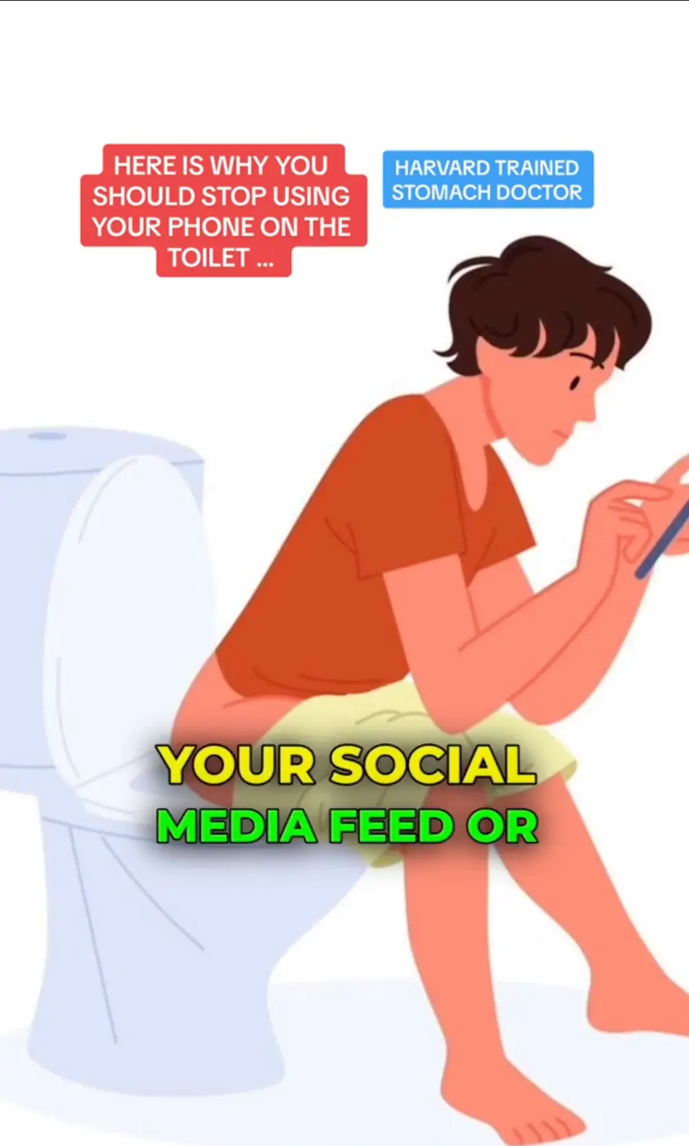 Using your phone on the toilet can have big impacts (TikTok/@DrSethiMD)