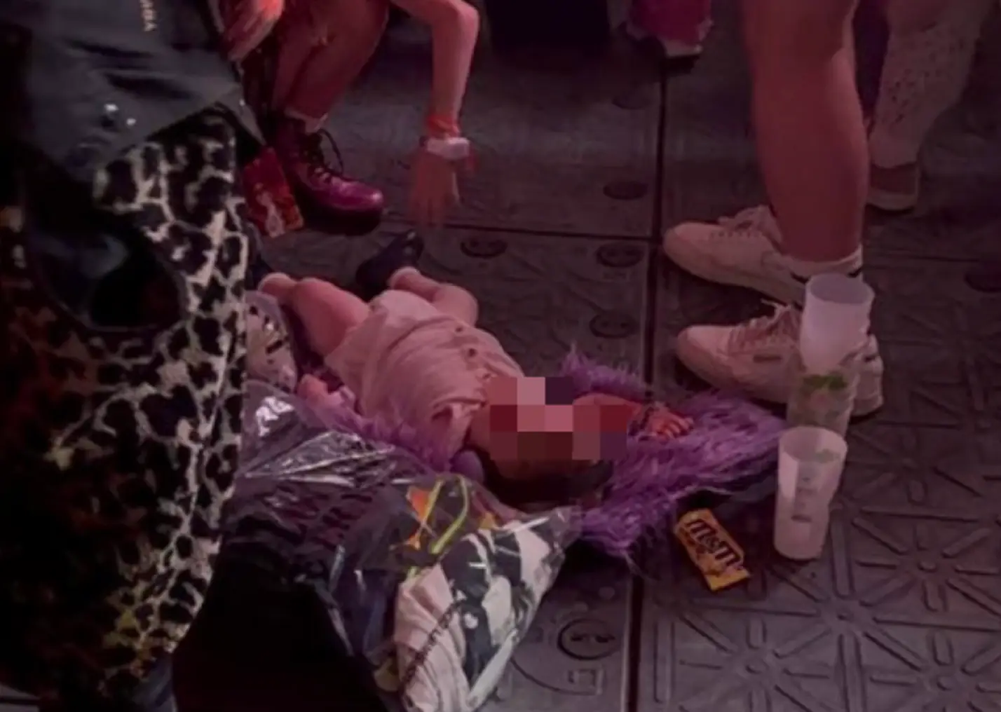 A baby was spotted at one of Taylor Swift's Eras Tour dates in Paris. (X/@whatamind13) 