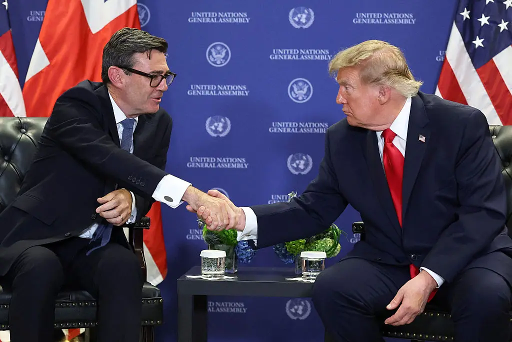 Dawson said the handshake suggested openness and willingness to communicate (WPA Pool/Pool/Getty Images)