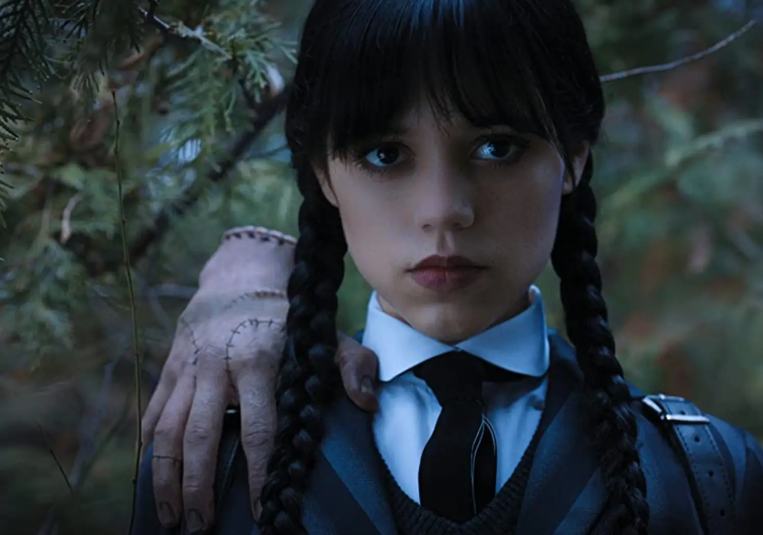 Ortega noted Wednesday is in almost every scene in the show.