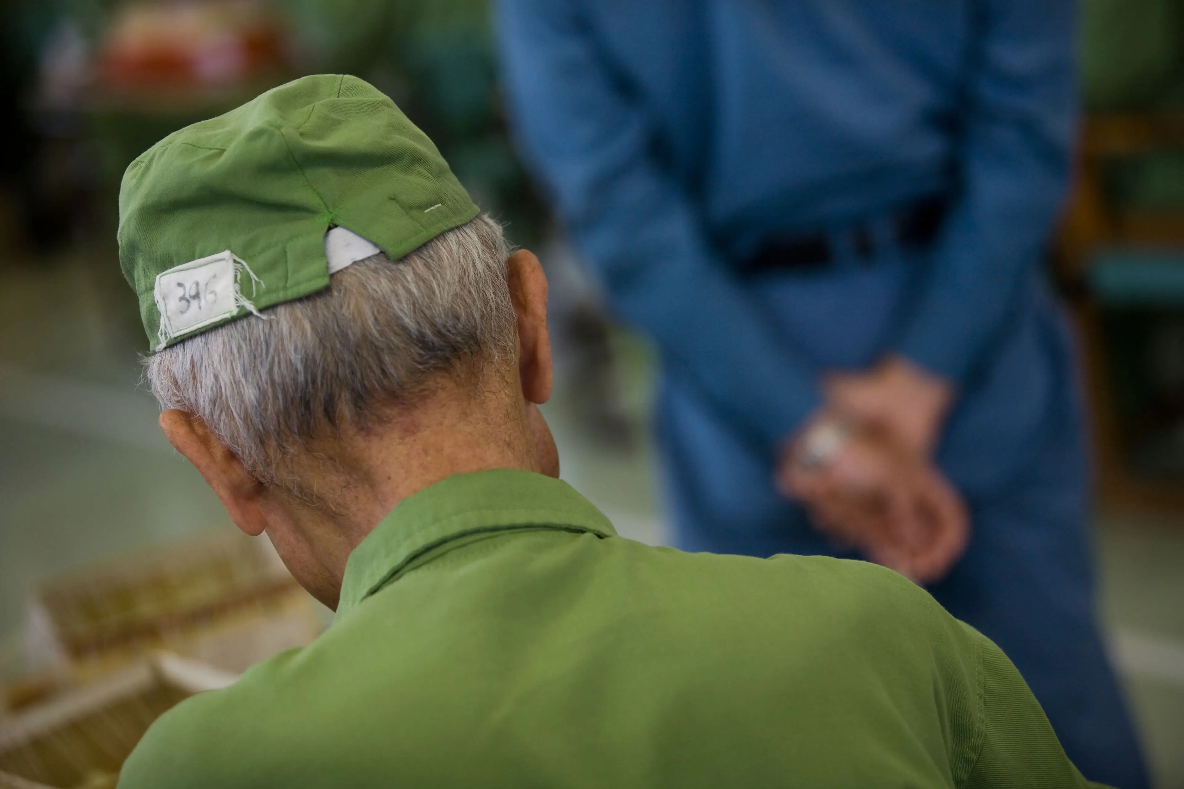 An elderly prison in Japan's Onomichi prison.