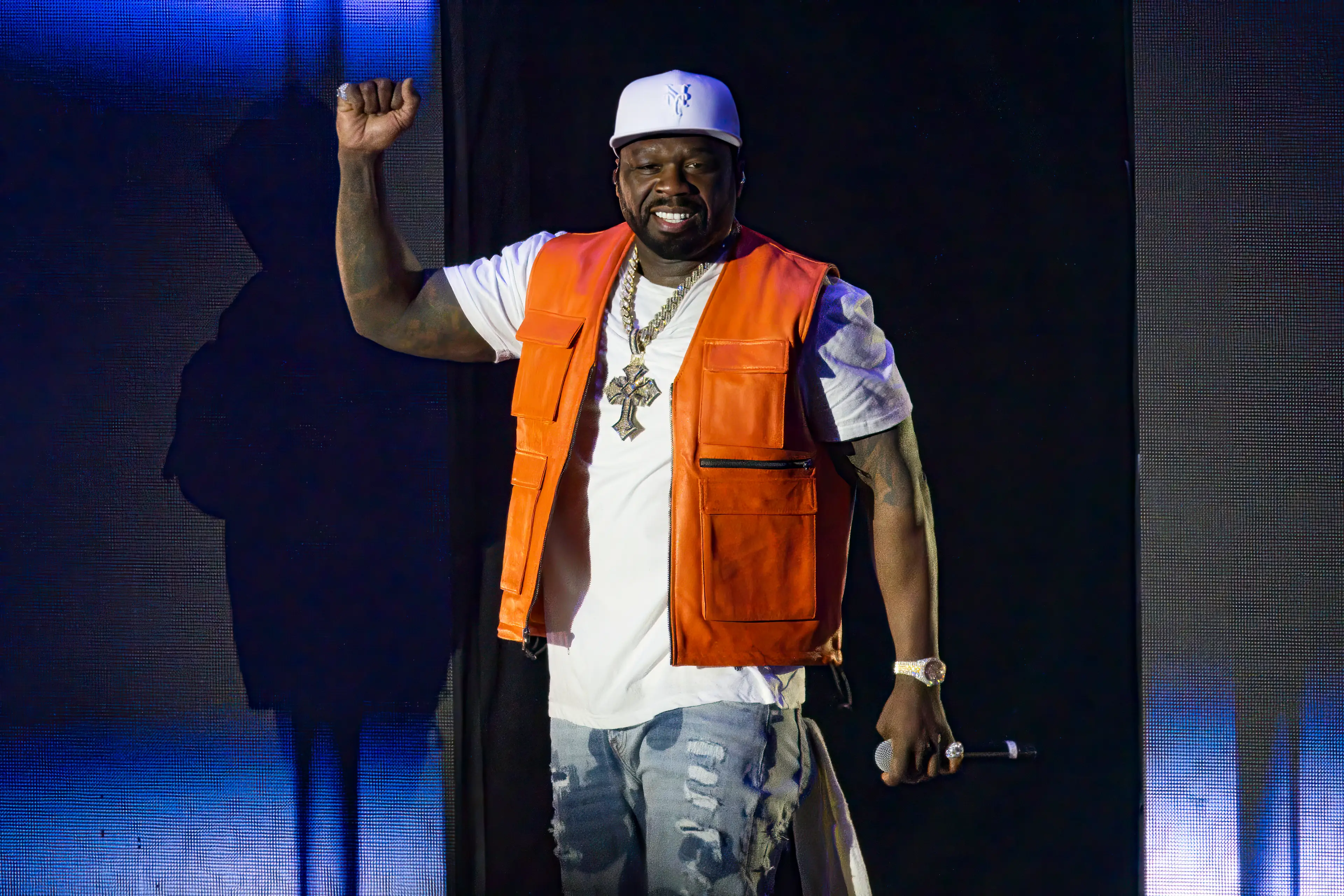 In the film, the rapper looked near unrecognizable and it makes sense since he has always appeared rather buff since hitting the music scene. (Astrida Valigorsky/WireImage)