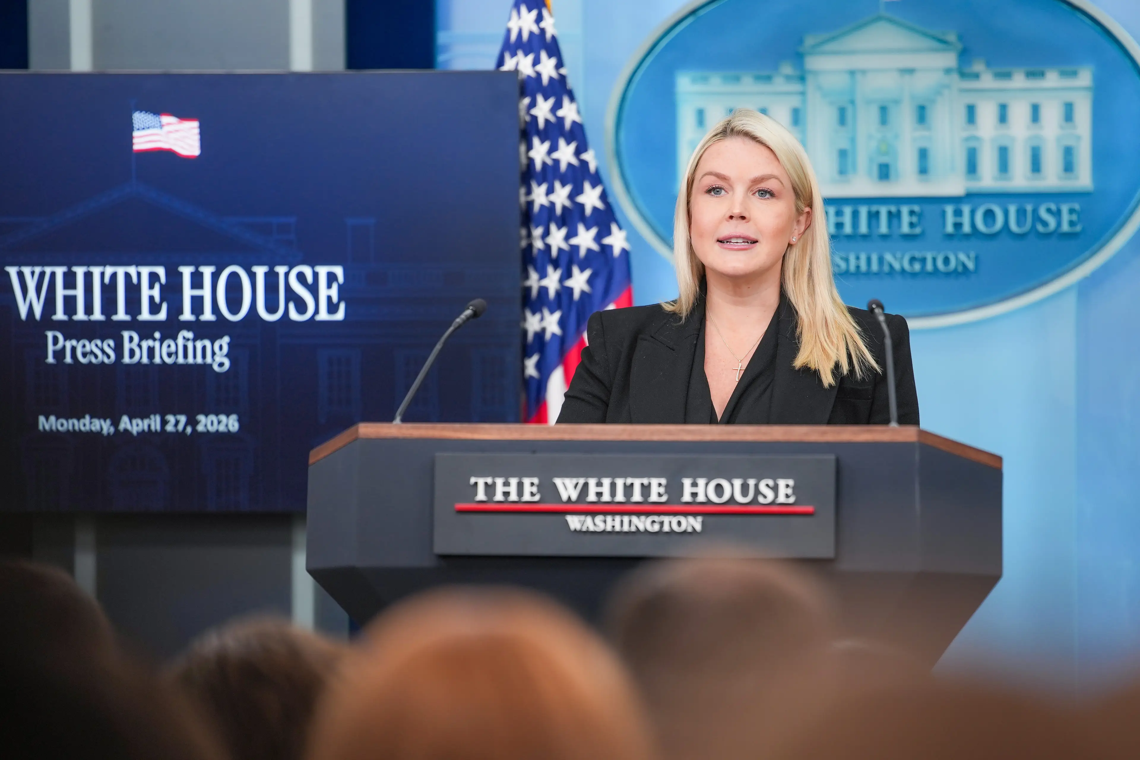 Karoline Leavitt has previously insisted the US is not targeting civilians (Andrew Harnik/Getty Images)