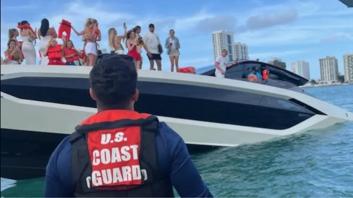 30 influencers left 'stranded' as $4,500,000 yacht sinks after guests make major maritime mistake