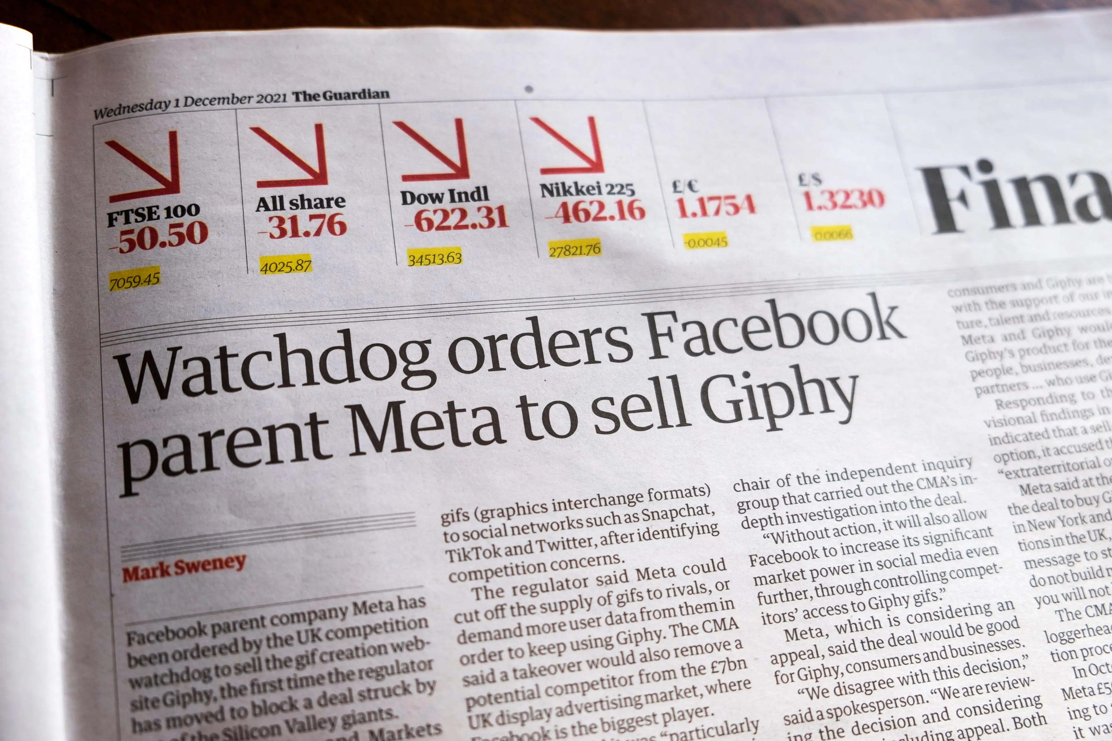 Facebook had been ordered to sell Giphy late last year.