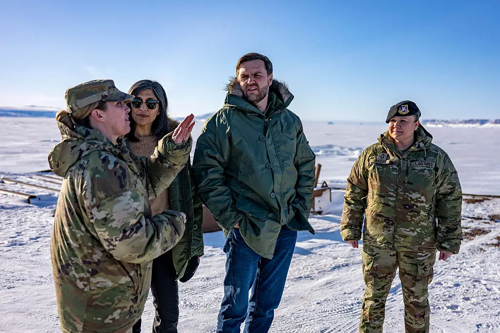 JD Vance visited the US' only military base on Greenland in March, 2025 (Jim Watson - Pool/Getty Images)
