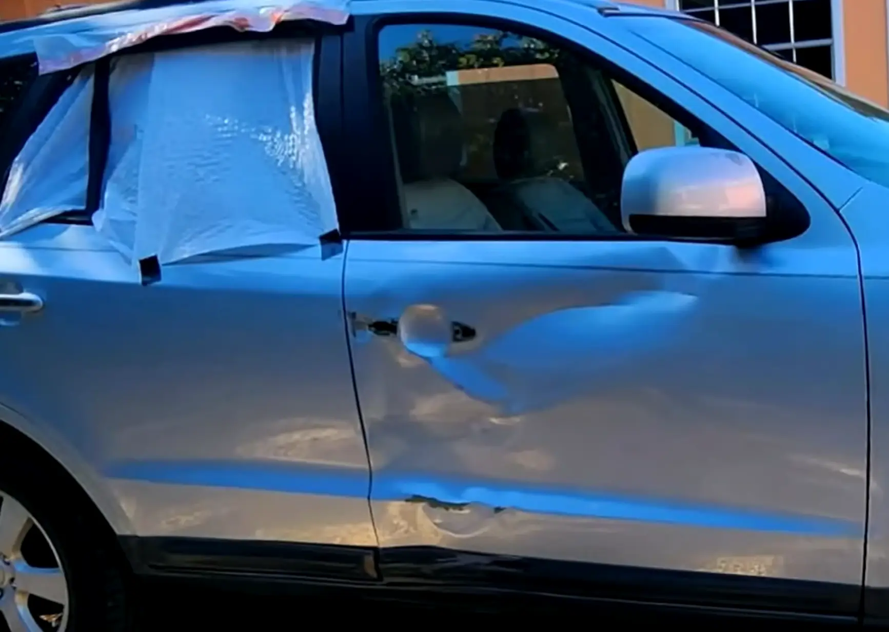 Police tracked the missing AirPod to this car, where the owner admitted to driving off. (YouTube/Inside Edition)