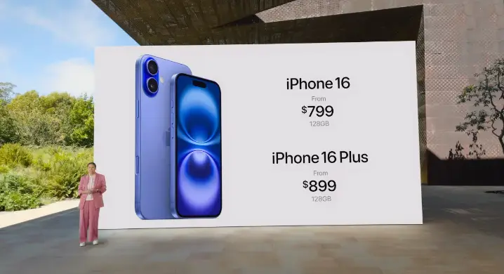iPhone 16 and 16 Plus price (Apple) 