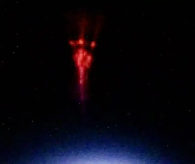 The European Space Agency previously captured a red sprite. (ESA)
