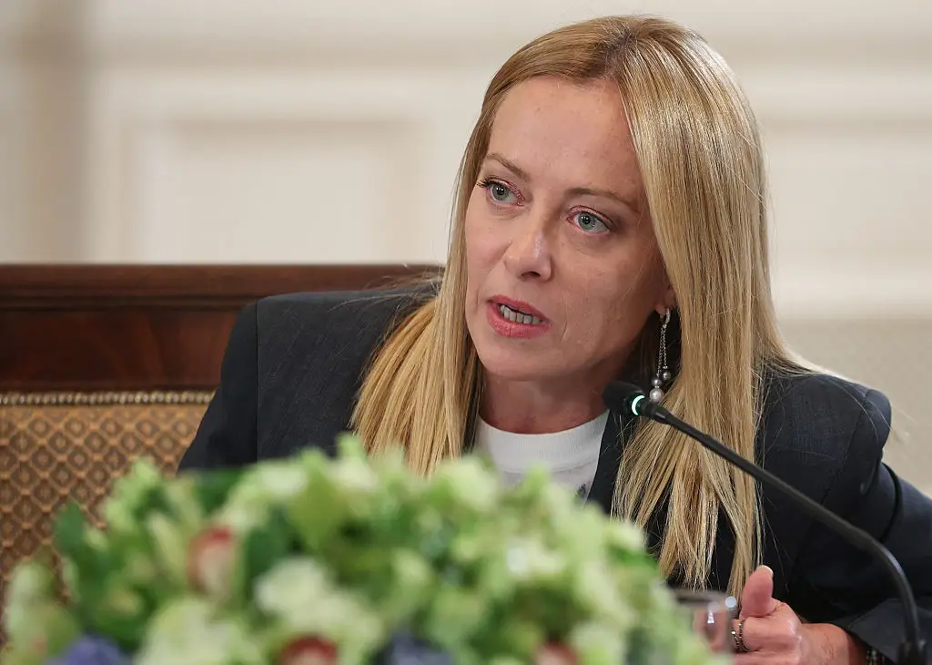 The Italian prime minister said that she was 'stunned' by the president's 'false' claims. (Win McNamee/Getty Images)