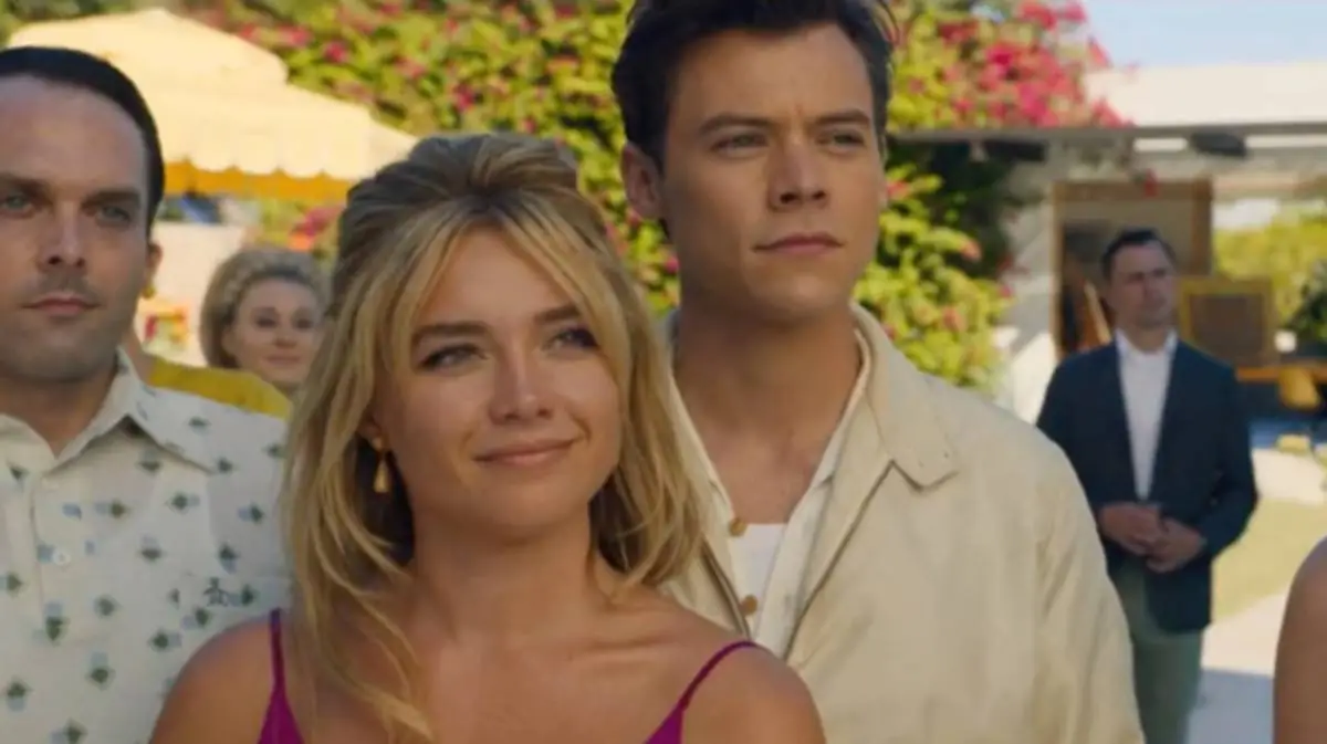 Florence Pugh and Harry Styles in Don't Worry Darling.