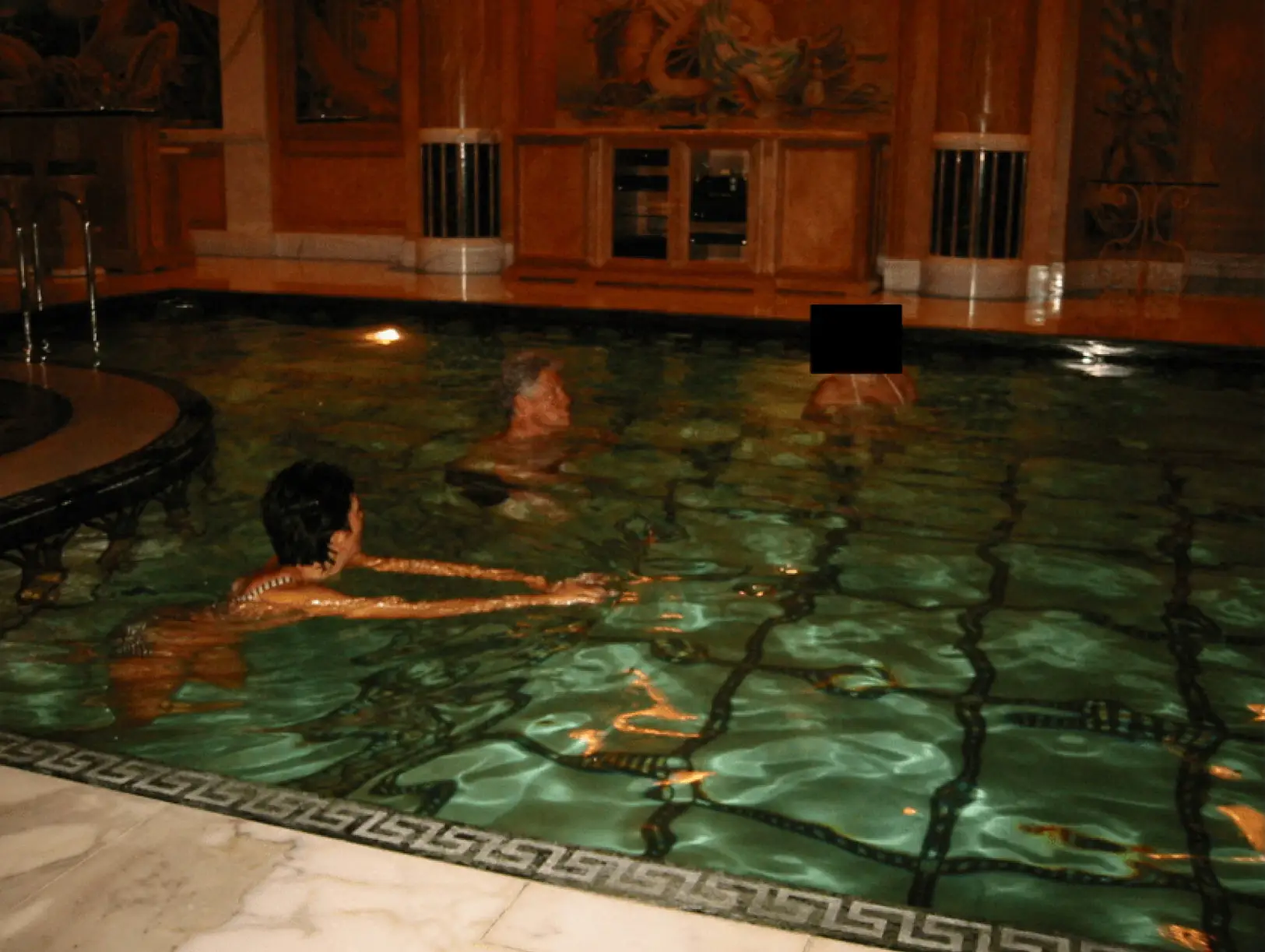 Bill Clinton and Ghislane Maxwell were photographed together in a pool (Department of Justice)