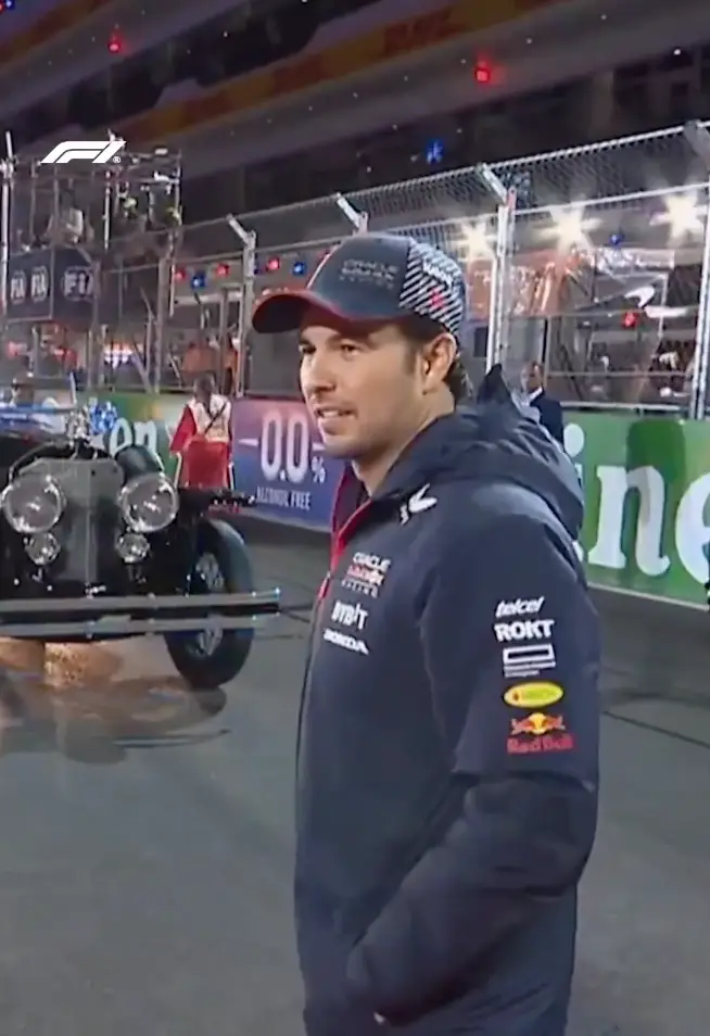 Sergio Pérez was a little perplexed.