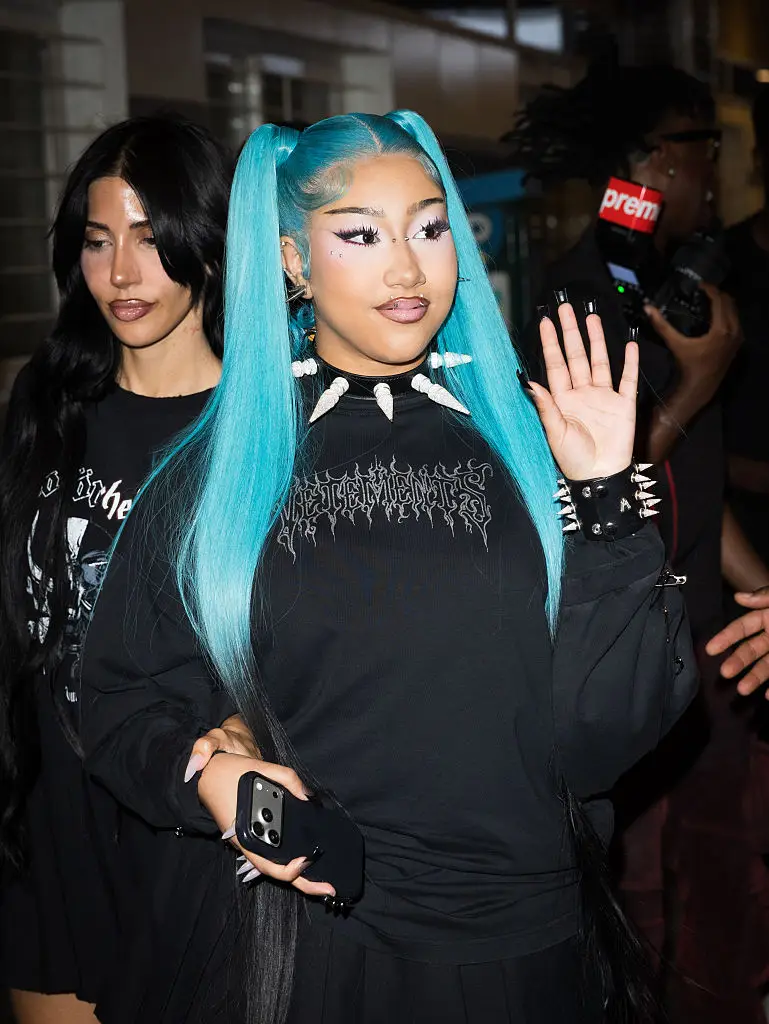 13-year-old North West arrived at Paris Fashion Week in style (Arnold Jerocki/Getty Images)