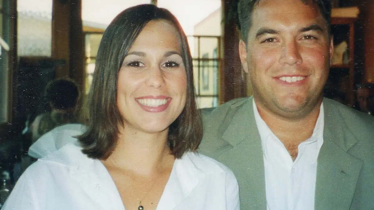 Laci Peterson was eight months pregnant when she died (Netflix)