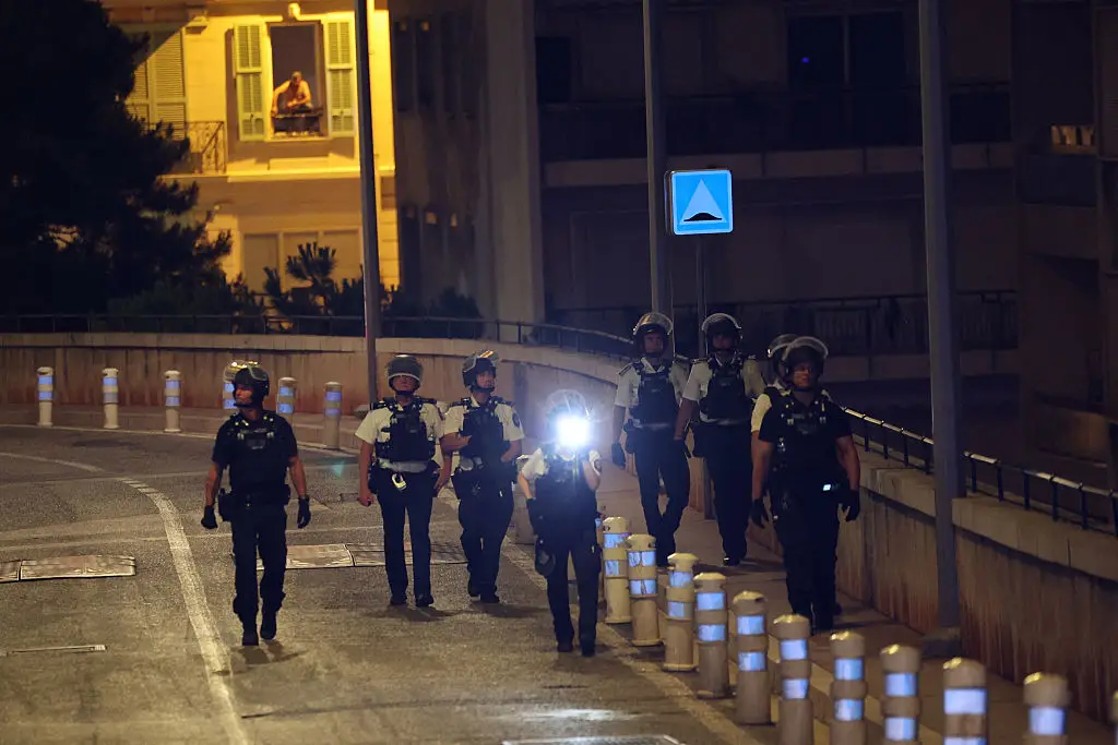 Police are currently searching for the attacker who fled the scene. (Valery HACHE / AFP via Getty Images)