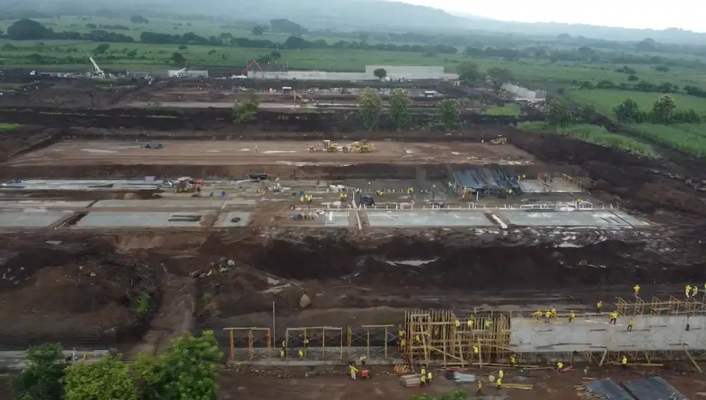 Construction for the mega prison started earlier this year.