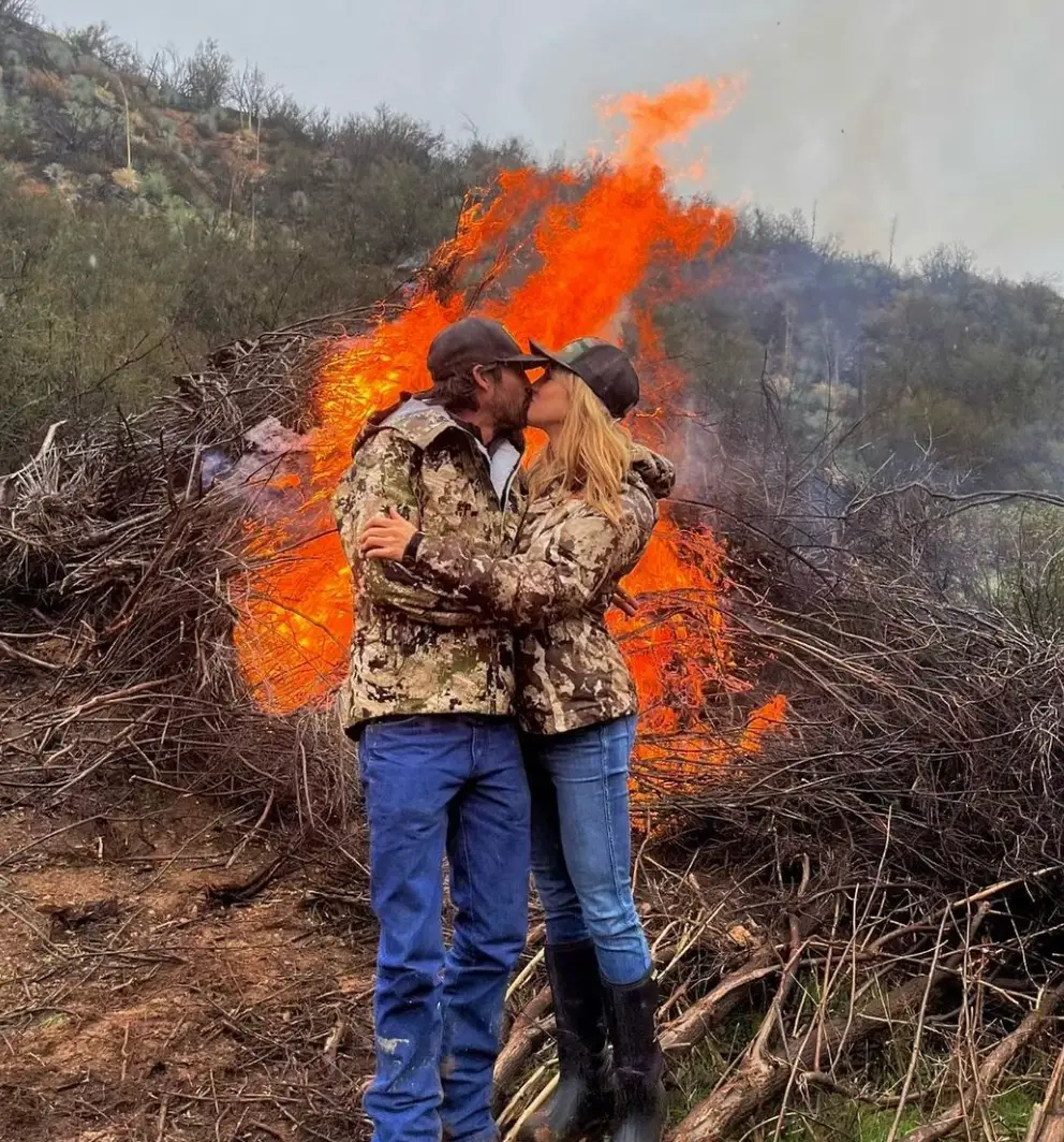 Bingham and Harrison announced their romance on Instagram.