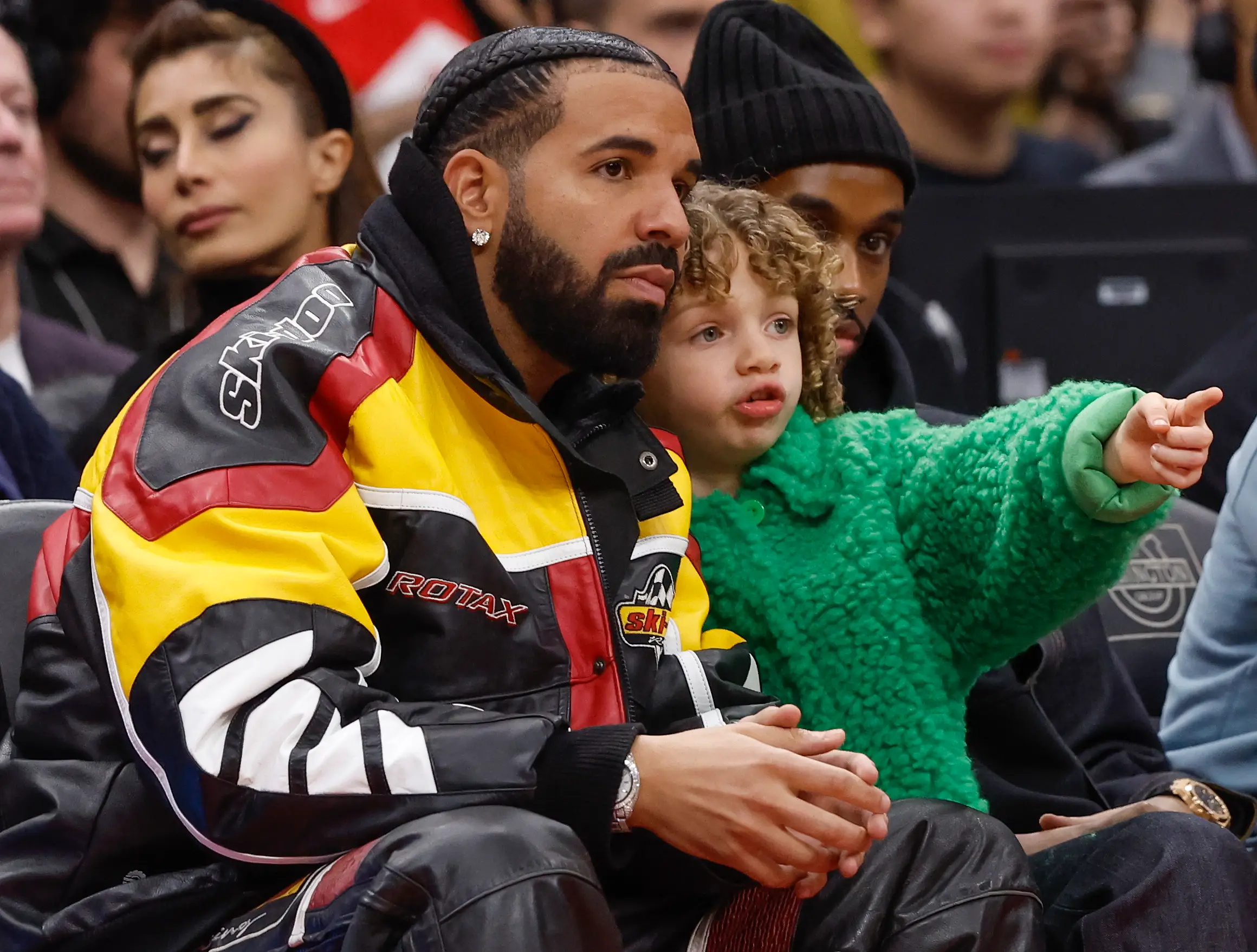 Drake's son pointing to his dad's next L (TORONTO STAR/Toronto Star via Getty Images)