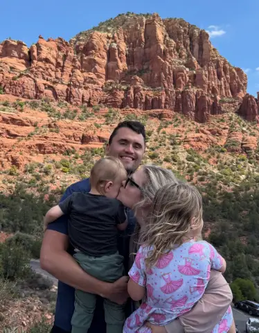 Charlie Kirk with his family (mrserikakirk/Instagram)