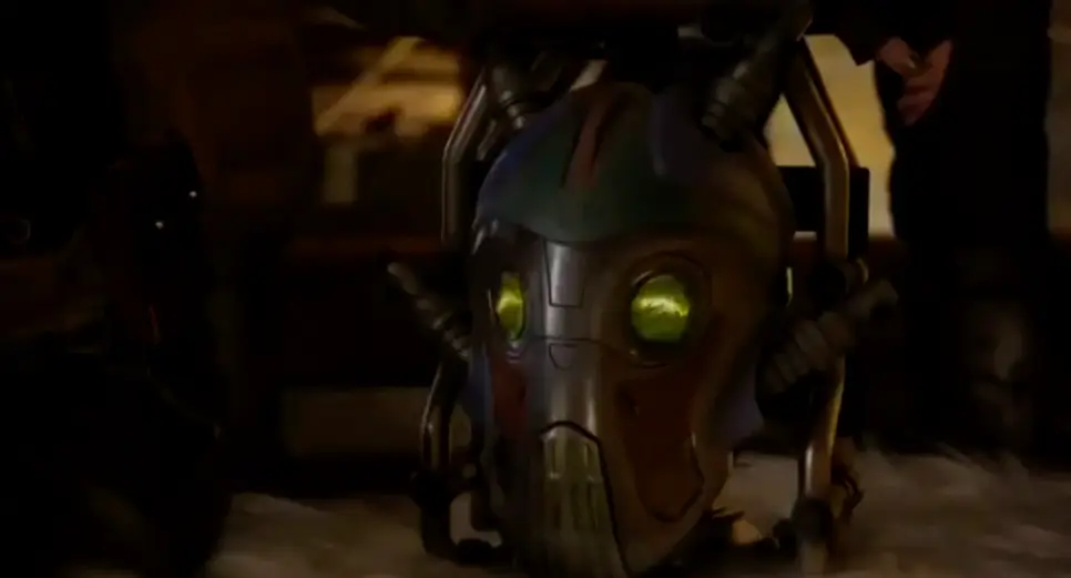 Miley voiced Mainframe in a post credits scene.