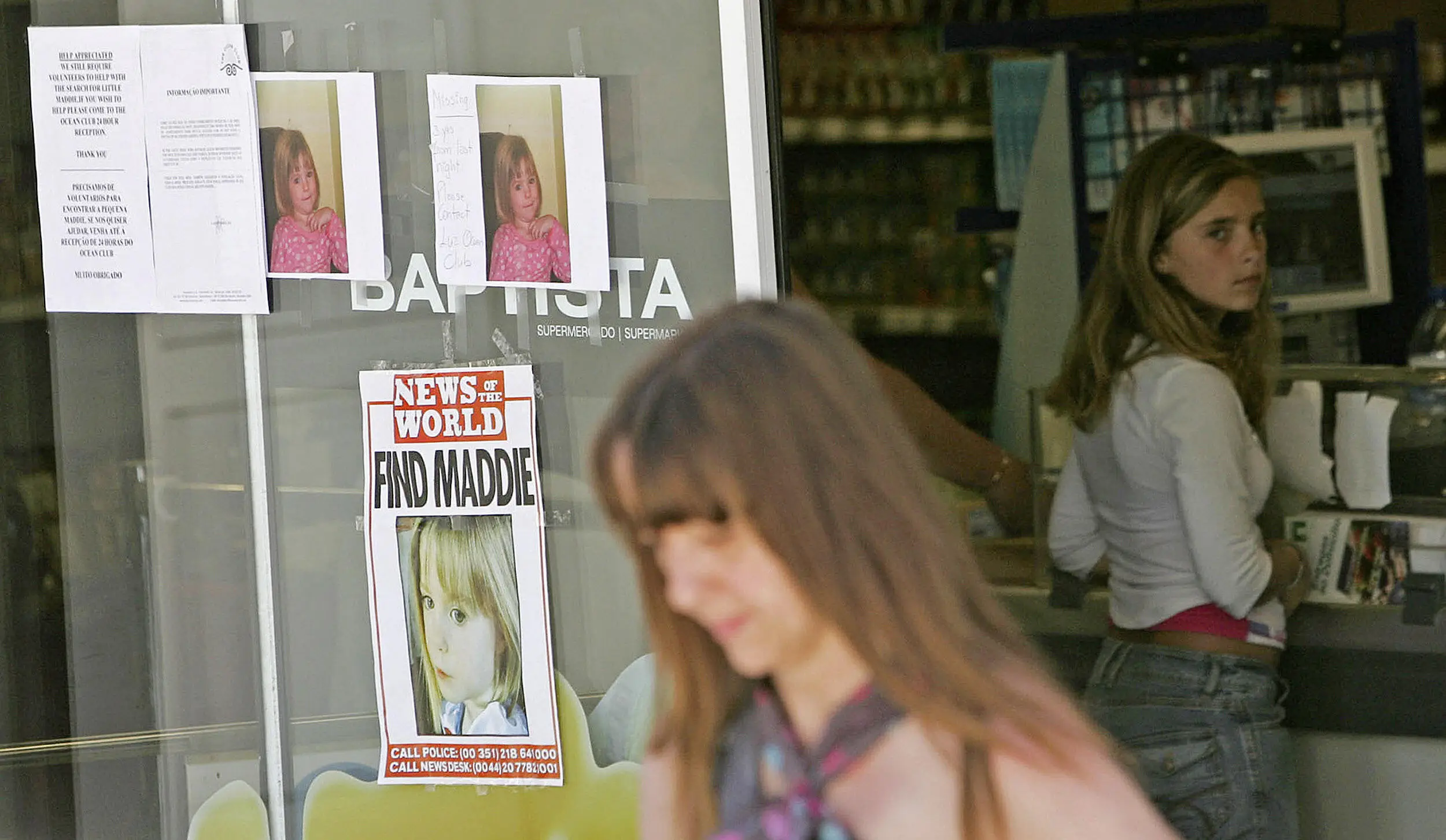 Images of the missing three-year-old were placed all across the region (VASCO CELIO/AFP via Getty Images)