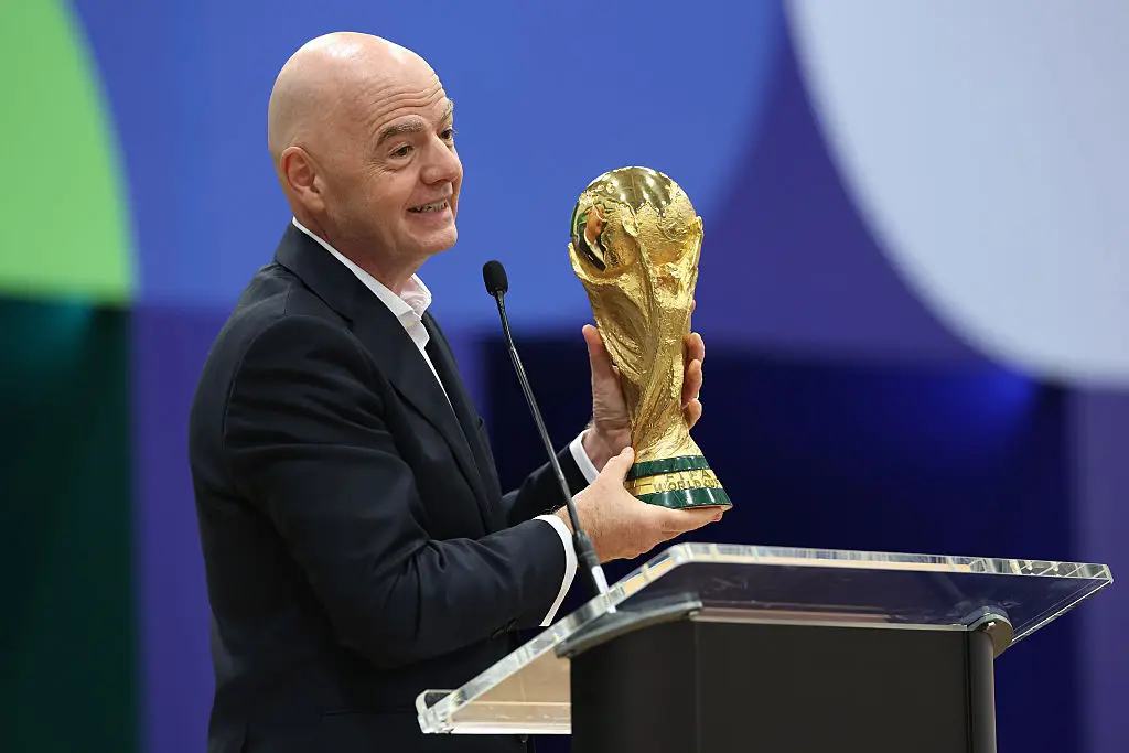 The FIFA president has been slammed in the collective statement. (Sam Hodde/Getty Images)