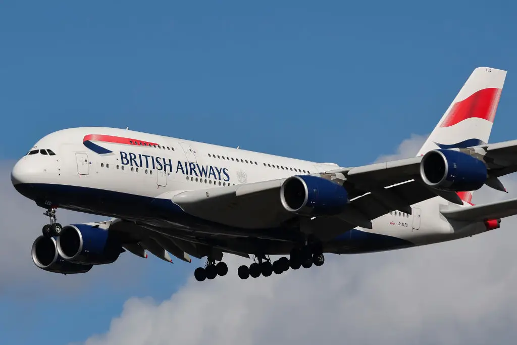 The flight attendant was on board a British Airways double-decker aircraft when the incident took place (Nicolas Economou/NurPhoto via Getty Images)