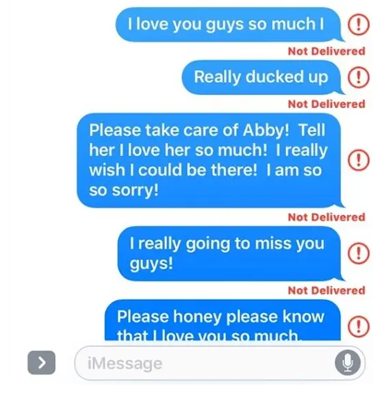 Jeremy didn't have service in the woods.