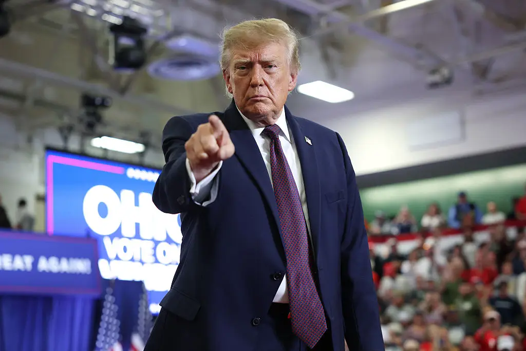 Trump said he will respect the results if they're 'honest' (Photo by Kevin Dietsch/Getty Images)