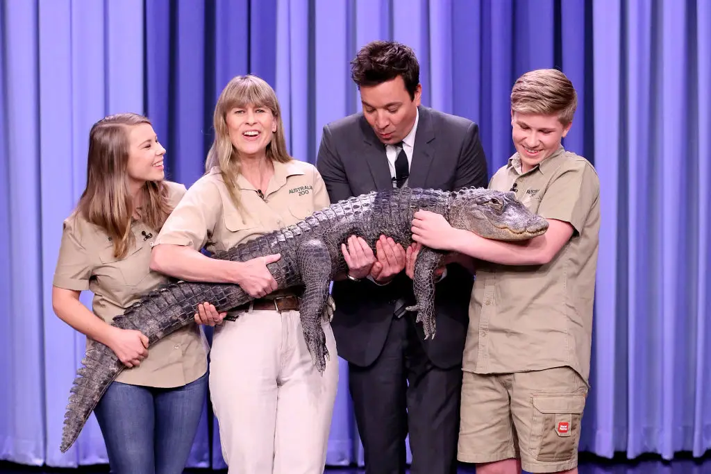 Irwin called the crocodile Jimmy Fallon  (Photo by: Andrew Lipovsky/NBC)