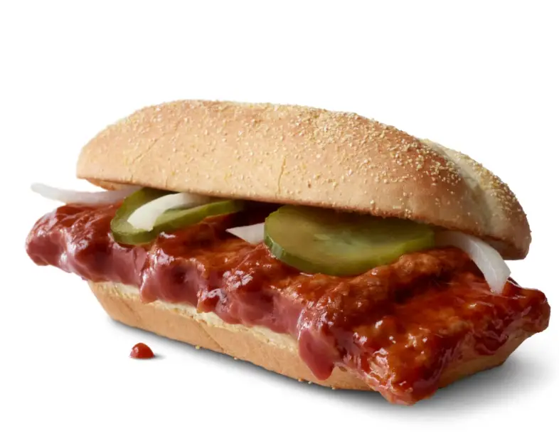 The McRib is back (McDonald's)