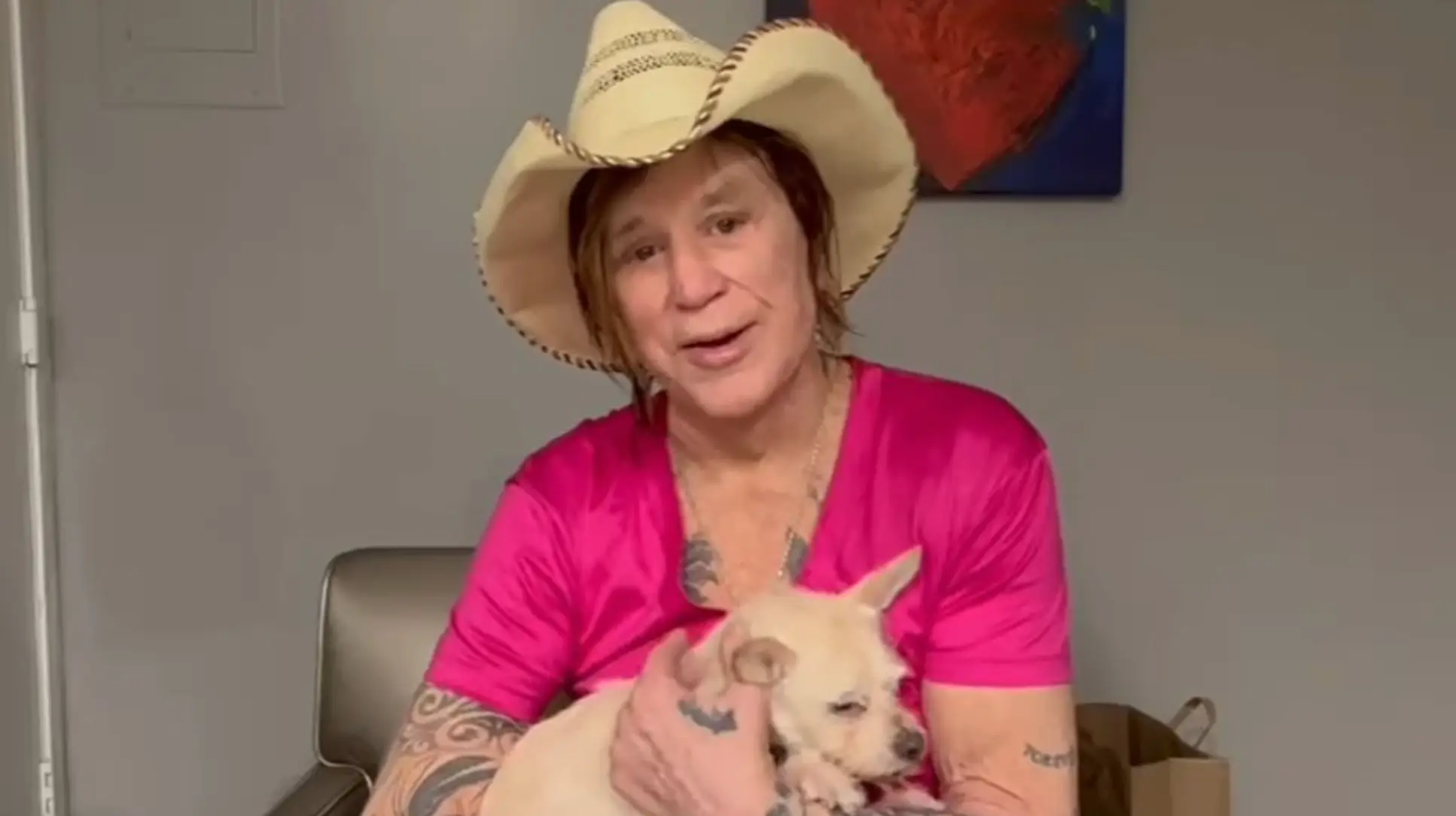 Rourke denied any connection with the GoFundMe page, calling it 'embarrassing' (@mickey_rourke_/Instagram)